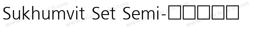 Sukhumvit Set Semi字体转换